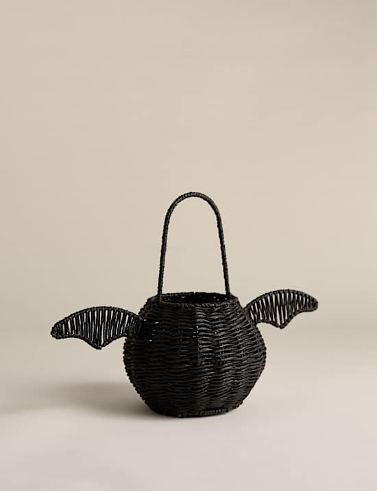 Halloween Bat Basket Decoration