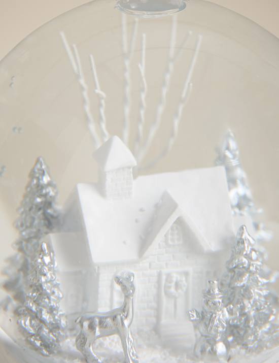 Winter House Snow Globe