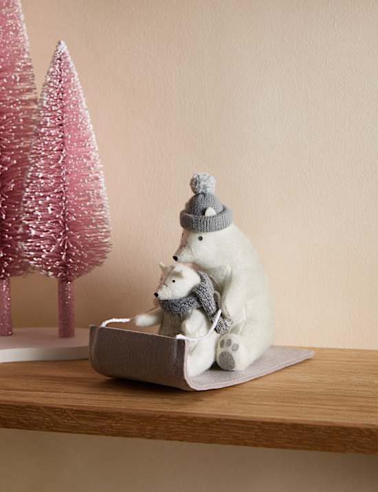 Felt Polar Bear Room Decoration