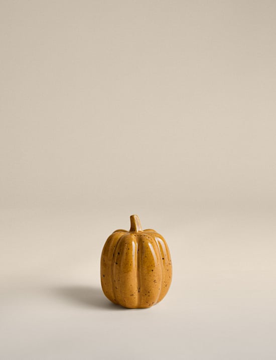 Petite citrouille décorative en céramique
