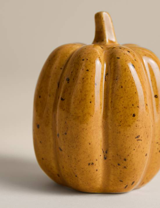 Small Ceramic Pumpkin Decoration