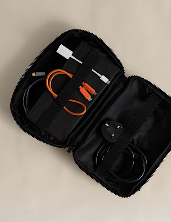 Rubberised Travel Tech Organiser