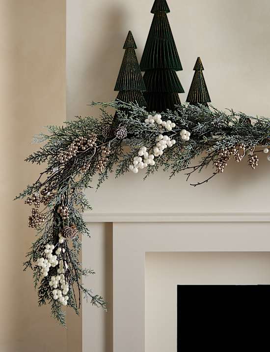 6ft Snowy Garland