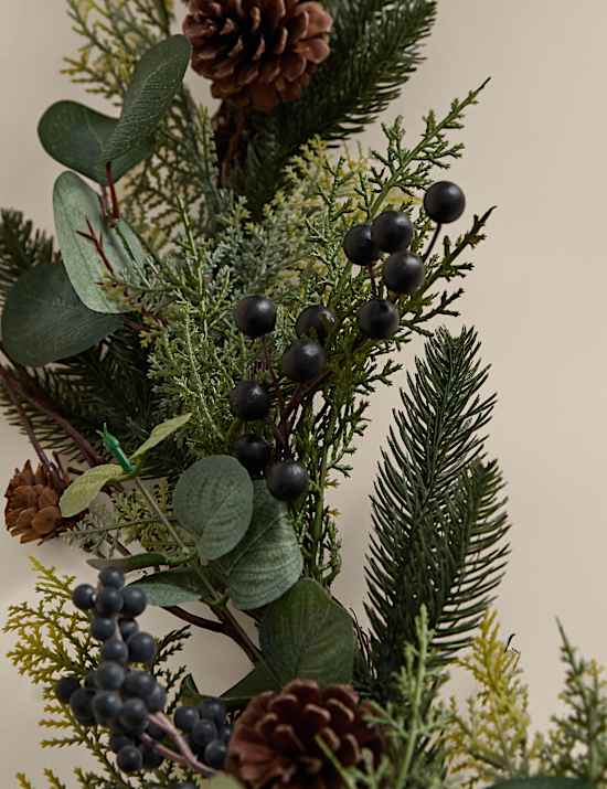 6ft Winter Berry Garland