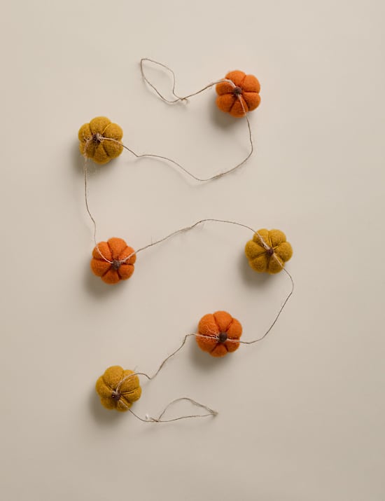 Guirlande de citrouilles d’automne en feutrine