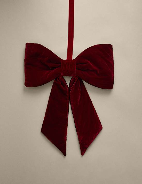 Velvet Bow Decoration