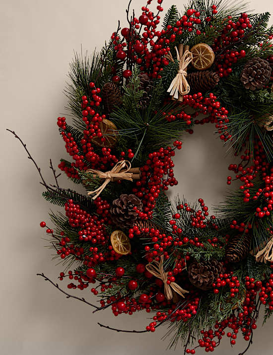 Berry, Orange and Cinnamon Wreath