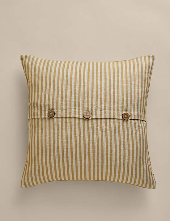 Pure Cotton Floral Kantha Stitch Cushion