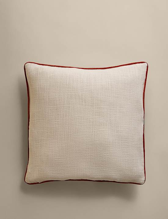 Pure Cotton Floral Embroidered Cushion