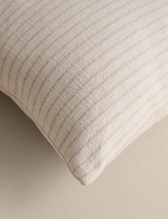 Pure Cotton Woven Stripe Cushion