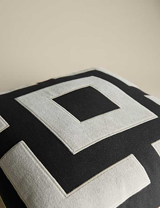 Box Applique Square Cushion