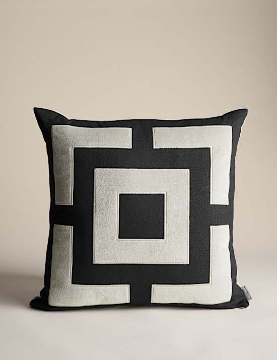 Box Applique Square Cushion