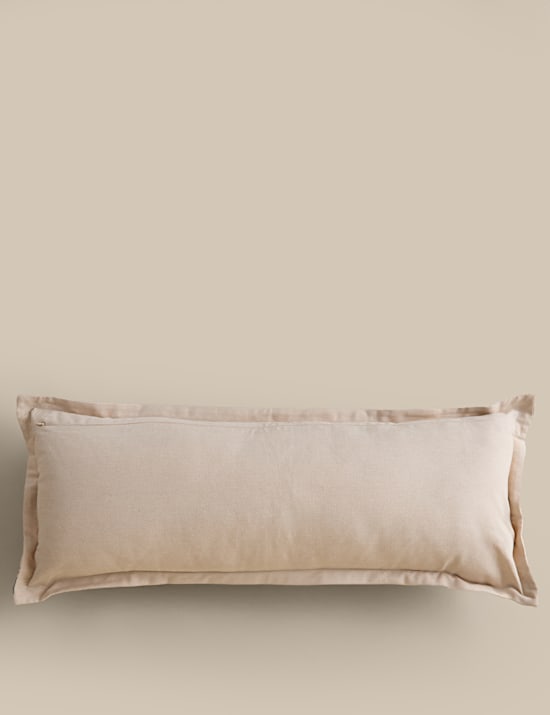 Pure Cotton Woven Stripe Bolster Cushion