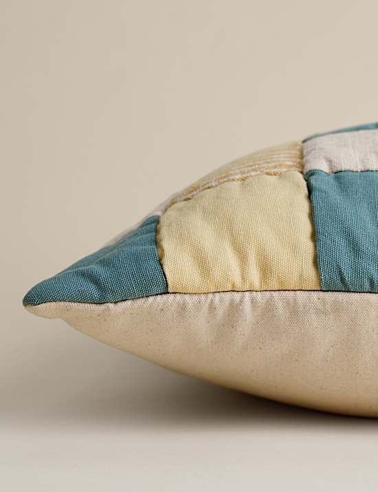 Pure Cotton Quilted Patchwork Cushion
