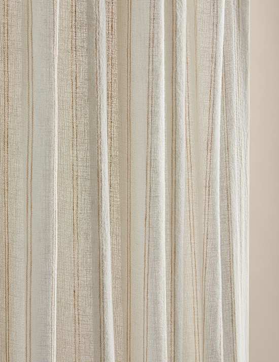 Cotton Linen Blend Sheer Multiway Curtains