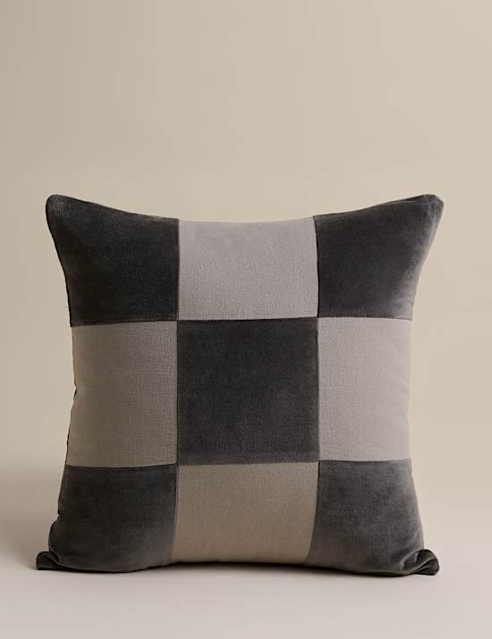 Pure Cotton Checkerboard Cushion