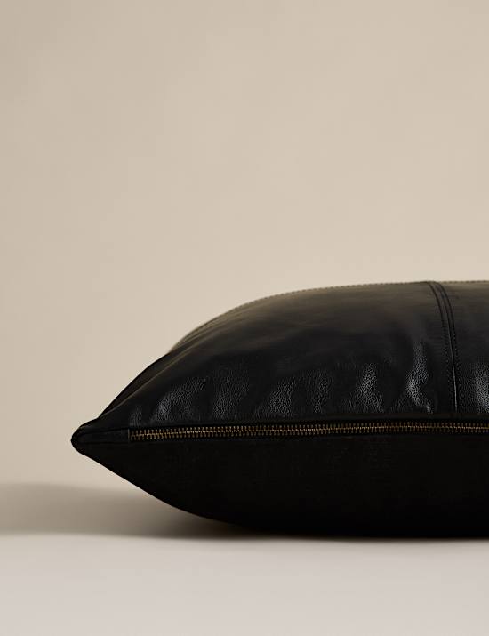 Leather Panel Cushion