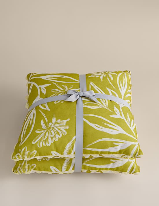 2 Pack Floral Outdoor Cushions