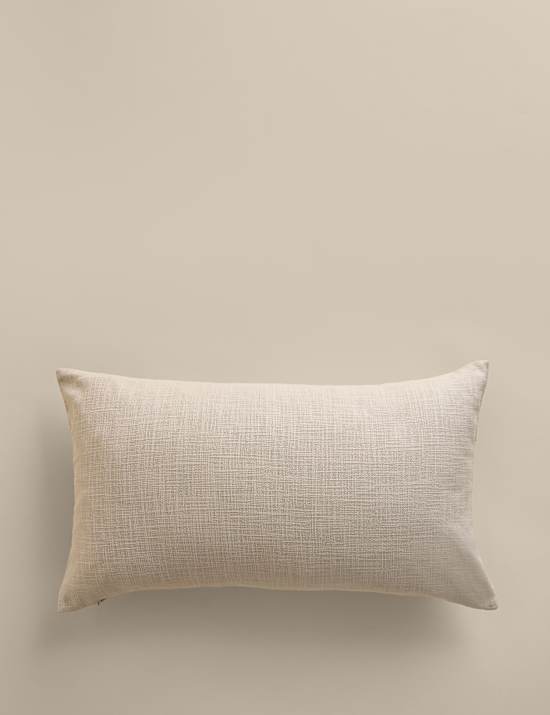 Pure Cotton Floral Embroidered Cushion