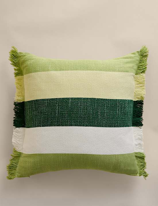 Pure Cotton Woven Striped Outdoor Cushion