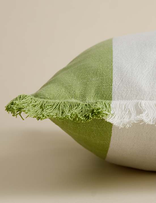 Pure Cotton Woven Striped Outdoor Cushion