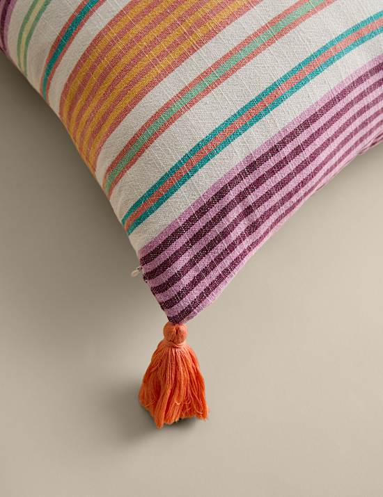 Pure Cotton Woven Striped Outdoor Cushion