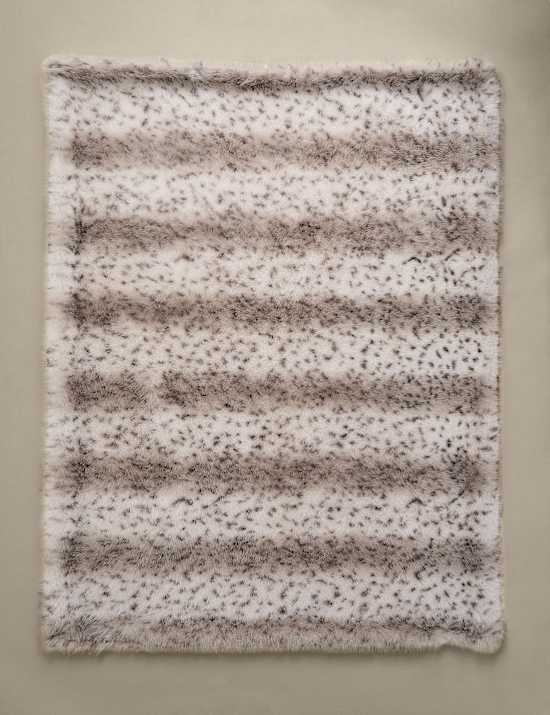 Faux Fur Animal Spot Throw