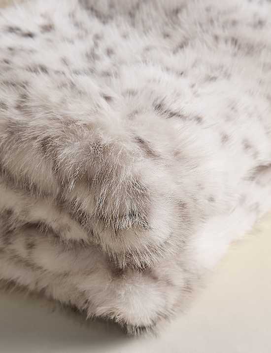Faux Fur Animal Spot Throw