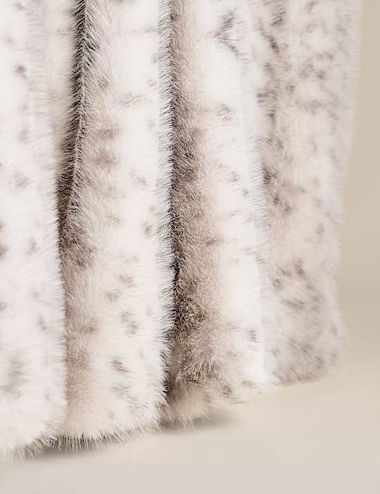 Faux Fur Animal Spot Throw