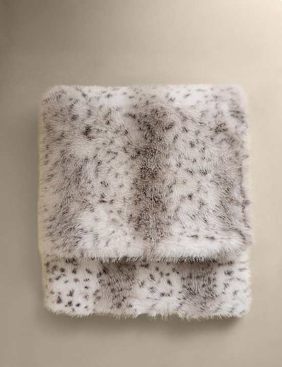 Faux Fur Animal Spot Throw