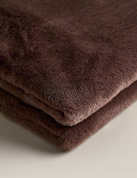 Supersoft Faux Fur Large Throw