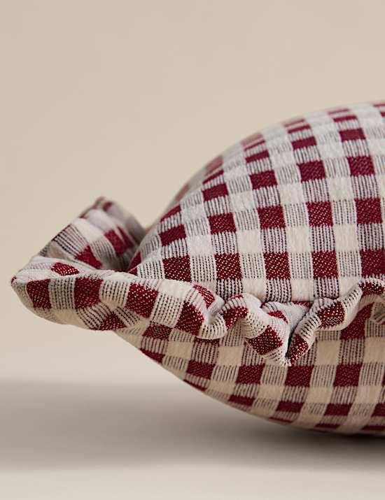 כרית תומכת משובצת ארוגה מבד שניל