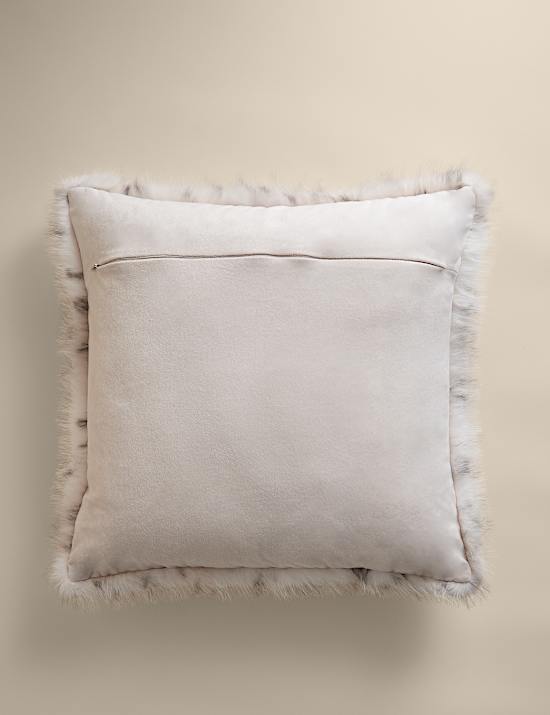 Faux Fur Animal Print Cushion