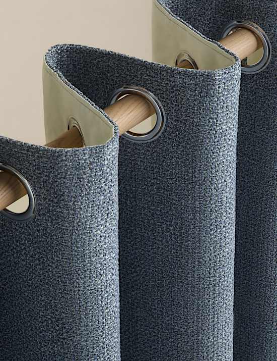 Basketweave Eyelet Curtains