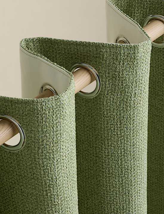 Basketweave Eyelet Curtains