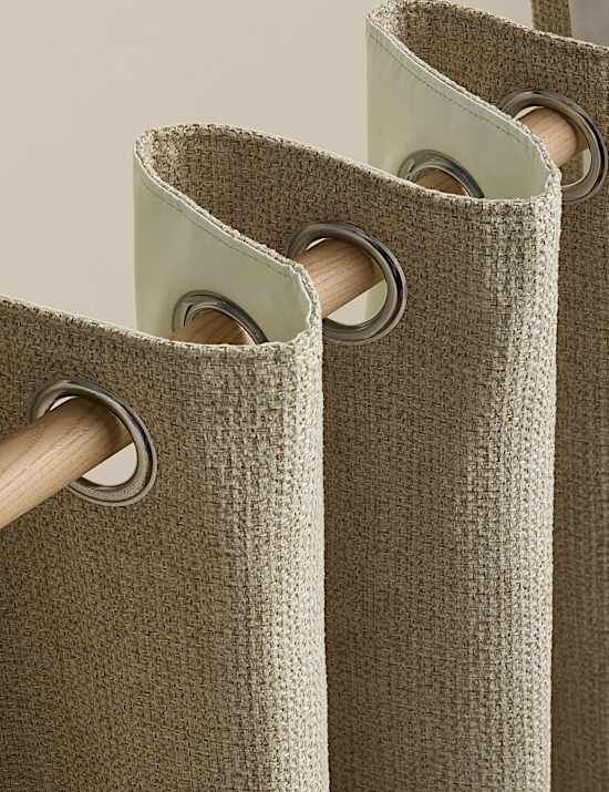 Basketweave Eyelet Curtains