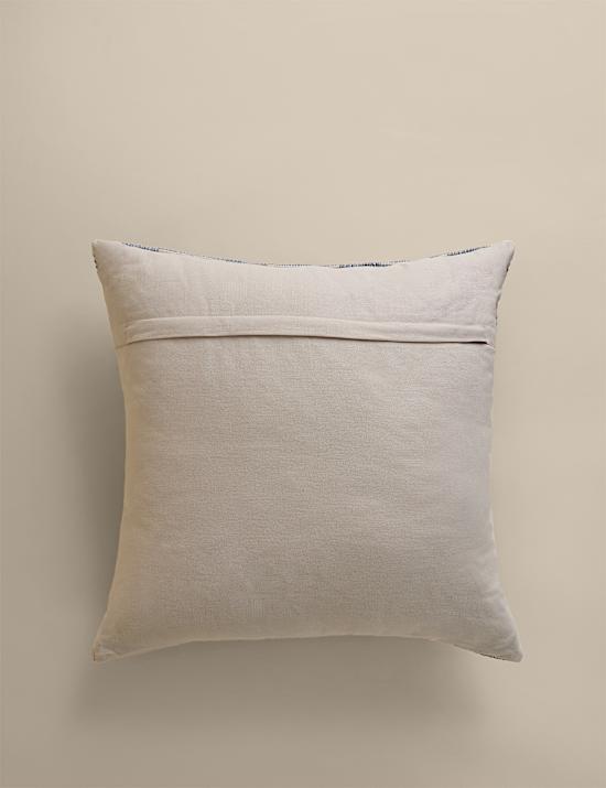 Pure Cotton Checked Textured Cushion