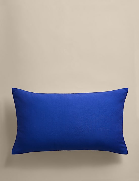 Iconic Slogan Needlepoint Bolster Cushion