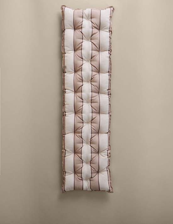 Coussin de banc ext&eacute;rieur &agrave; rayures