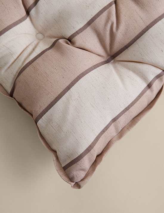 Coussin de banc ext&eacute;rieur &agrave; rayures