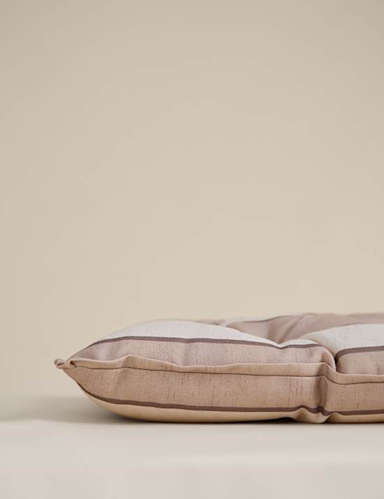 Coussin de banc ext&eacute;rieur &agrave; rayures