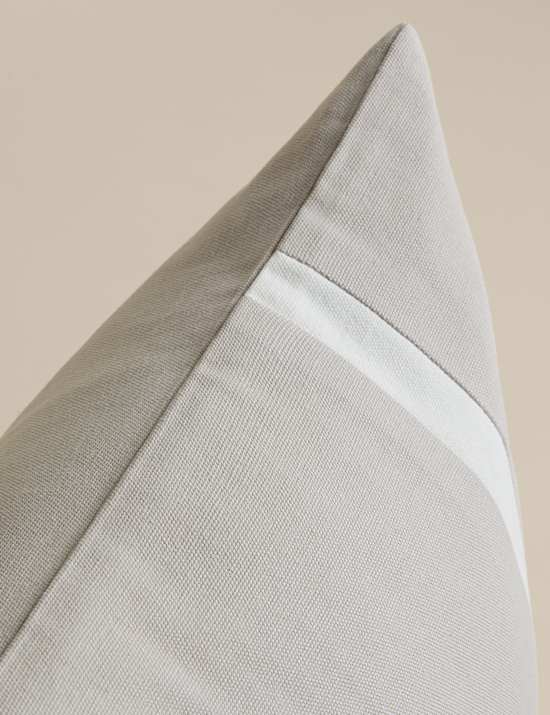 Pure Cotton Double Stripe Cushion