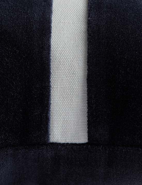 Velvet Double Stripe Bolster Cushion