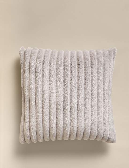 Ribbed Fleece Cushion