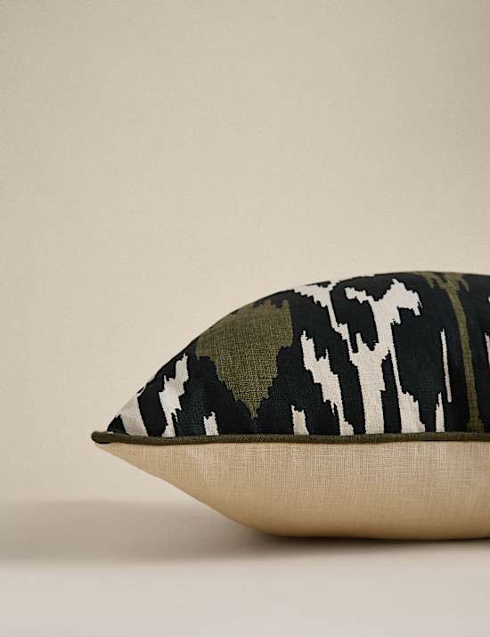 Linen Ikat Cushion