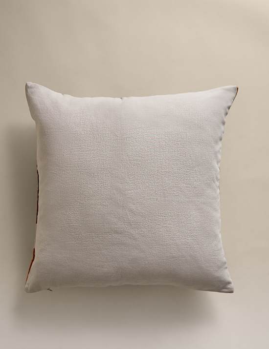 Fluwelen kussen met patchwork