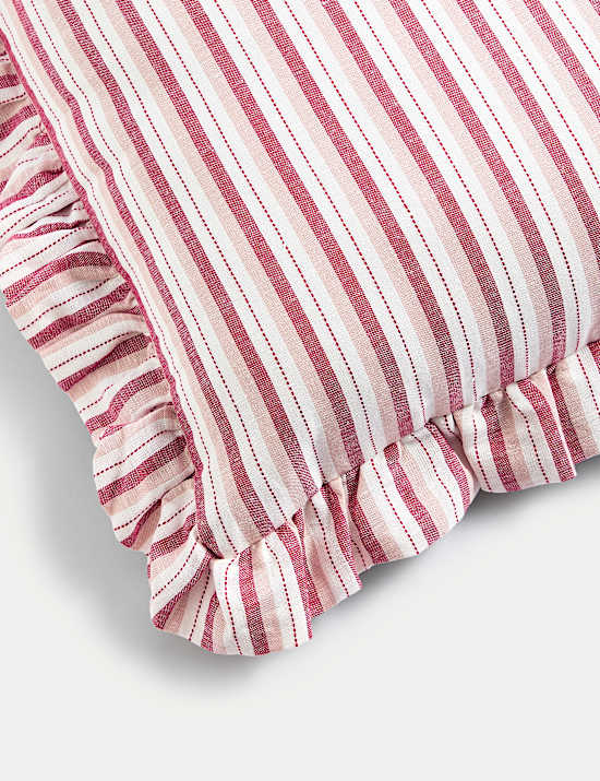 Linen Blend Striped Cushion