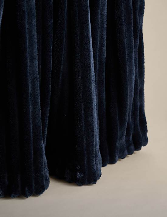 Fleece Ribbed Throw