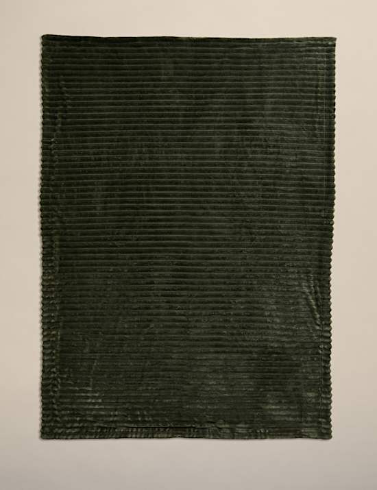 Fleece Ribbed Throw