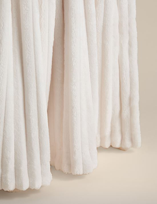 Fleece Ribbed Throw